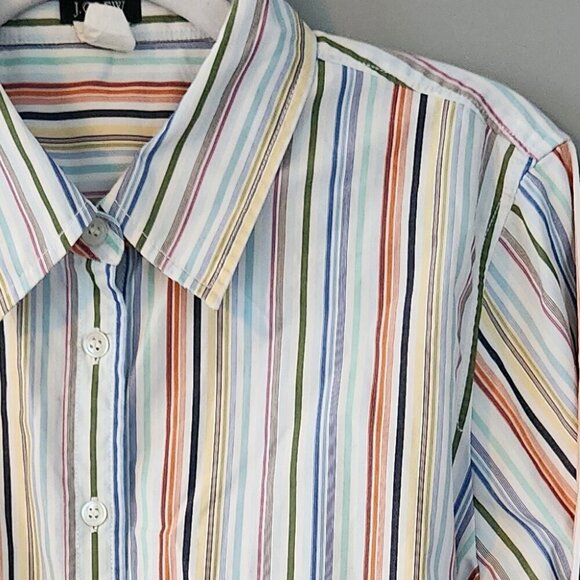 J.Crew Women's Button Down Dress Shirt. Striped. Size Small - Picture 5 of 10